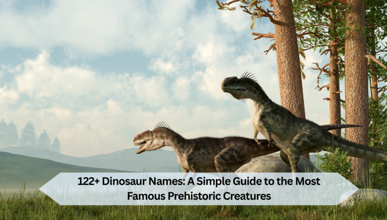 122+ Dinosaur Names: A Simple Guide to the Most Famous Prehistoric Creatures