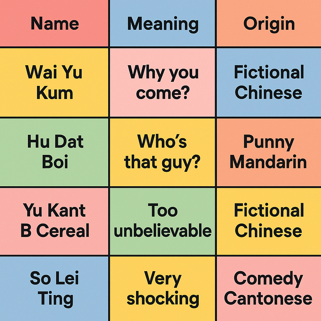 Funny Chinese Names You Won’t Believe Are Real