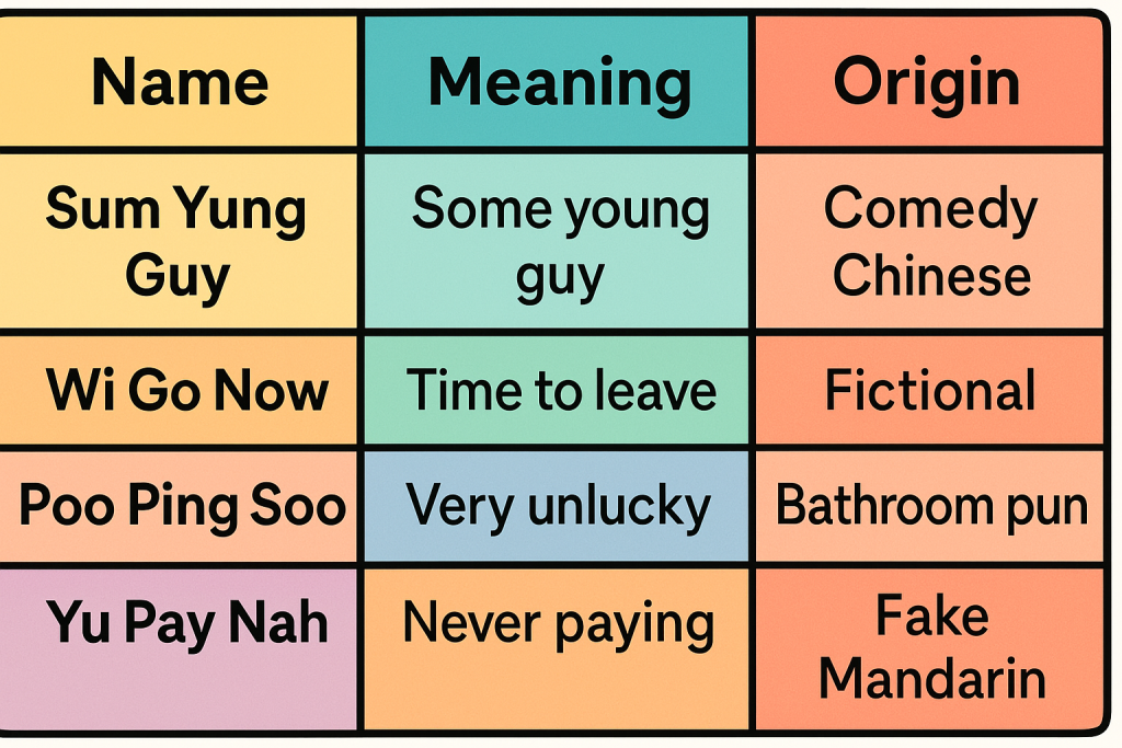 Hilarious Chinese Names That Sound Too Wild to Be True